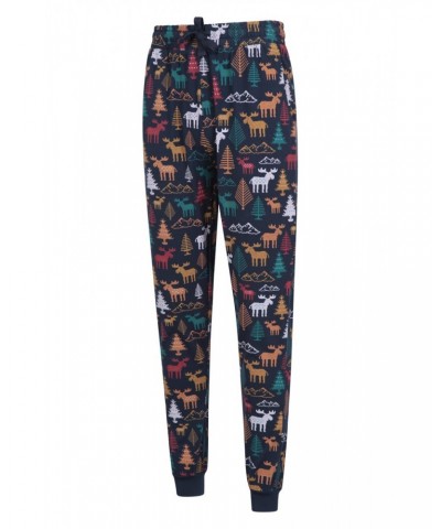 Mens Printed Pajama Set Navy $15.59 Loungewear