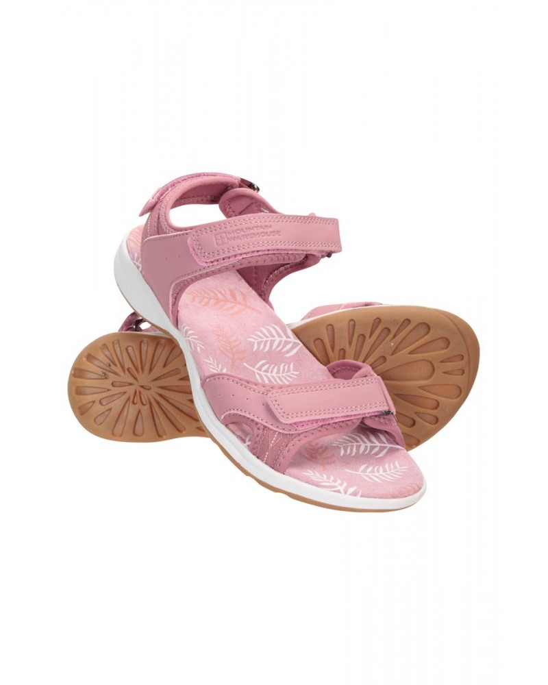 Athens Printed Womens Sandals Pink $26.99 Footwear