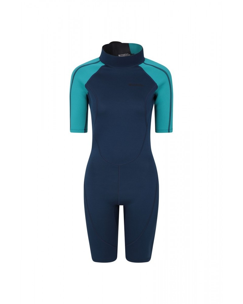 Shorty Womens 2.5/2mm Wetsuit Blue $37.40 Swimwear