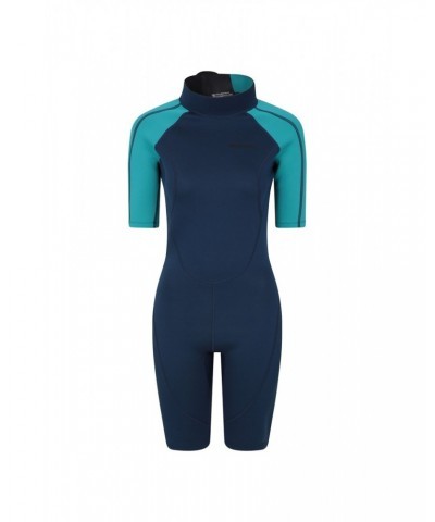 Shorty Womens 2.5/2mm Wetsuit Blue $37.40 Swimwear