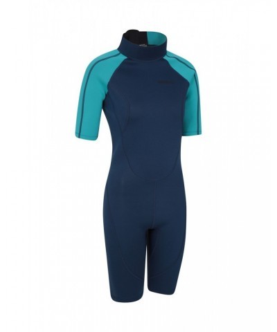 Shorty Womens 2.5/2mm Wetsuit Blue $37.40 Swimwear