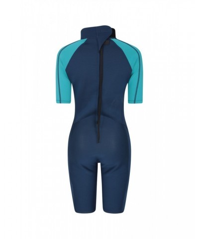 Shorty Womens 2.5/2mm Wetsuit Blue $37.40 Swimwear