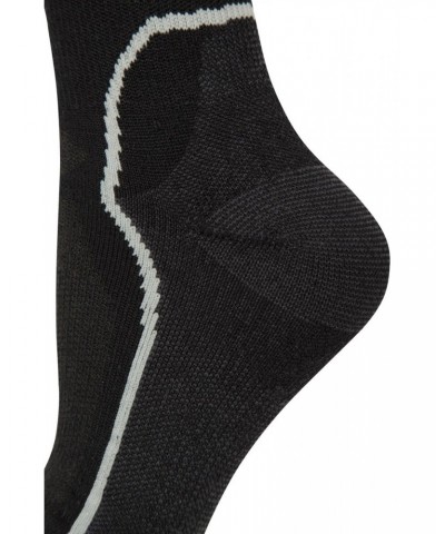 Merino Hiker Womens Quarter Length Socks Black $11.79 Accessories