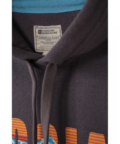 Social Distance Graphic Mens Hoodie Charcoal $17.69 Tops