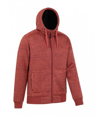 Nevis II Mens Fur Lined Hoodie Burnt Orange $40.59 Tops