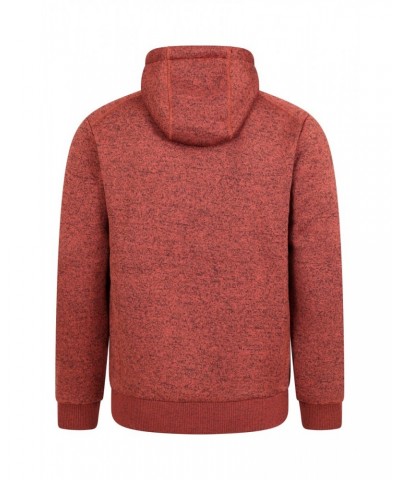 Nevis II Mens Fur Lined Hoodie Burnt Orange $40.59 Tops