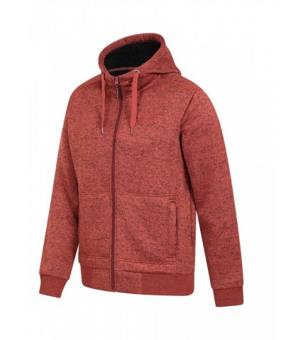 Nevis II Mens Fur Lined Hoodie Burnt Orange $40.59 Tops