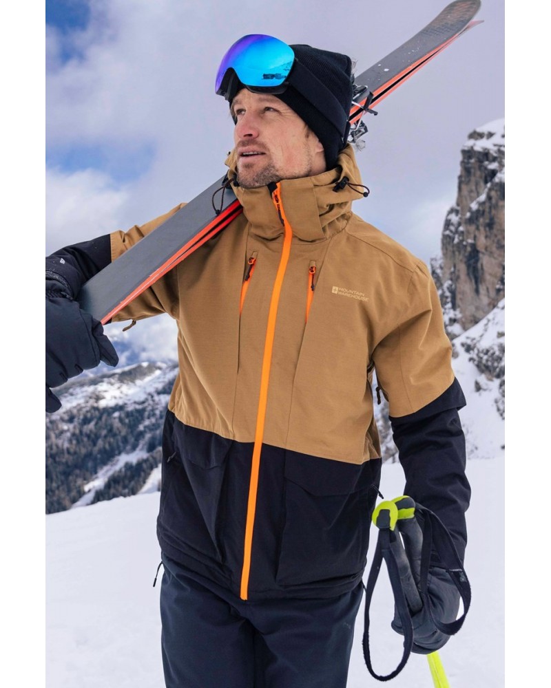 Interstellar II Mens Waterproof Ski Jacket Tan $30.60 Jackets