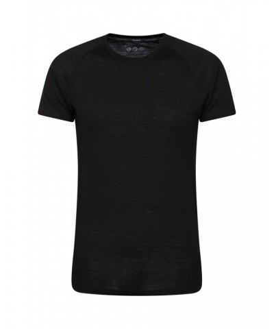 Summit II Mens Base Layer T-Shirt Black $14.19 Thermals