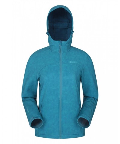 Exodus Womens Printed Water Resistant Softshell Teal $39.89 Jackets