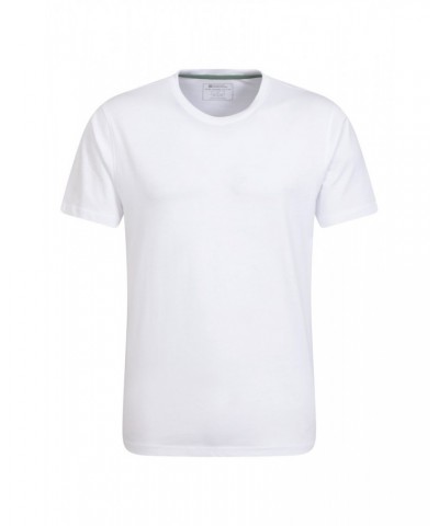 Flint Mens Crew Neck T-Shirt White $10.43 Tops