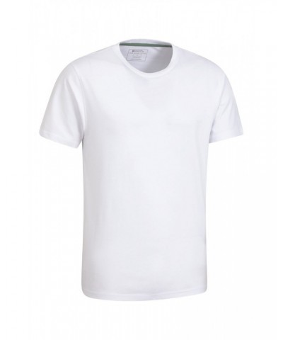 Flint Mens Crew Neck T-Shirt White $10.43 Tops