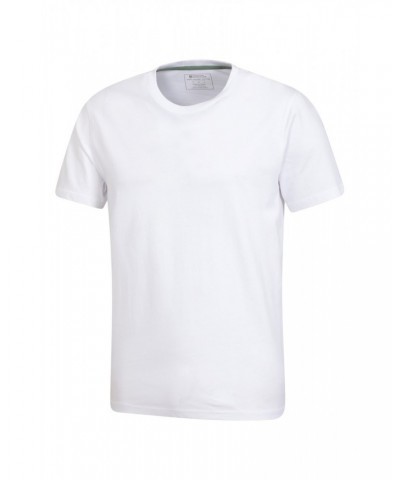 Flint Mens Crew Neck T-Shirt White $10.43 Tops