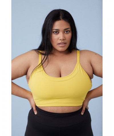 Comfort Zone Scuba Bra Mustard $16.10 Active