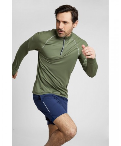 Control Mens Half-Zip Midlayer Pale Green $16.23 Active