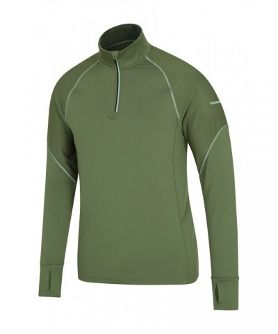 Control Mens Half-Zip Midlayer Pale Green $16.23 Active