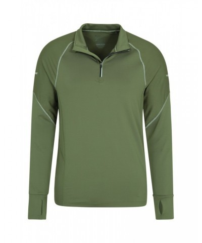 Control Mens Half-Zip Midlayer Pale Green $16.23 Active