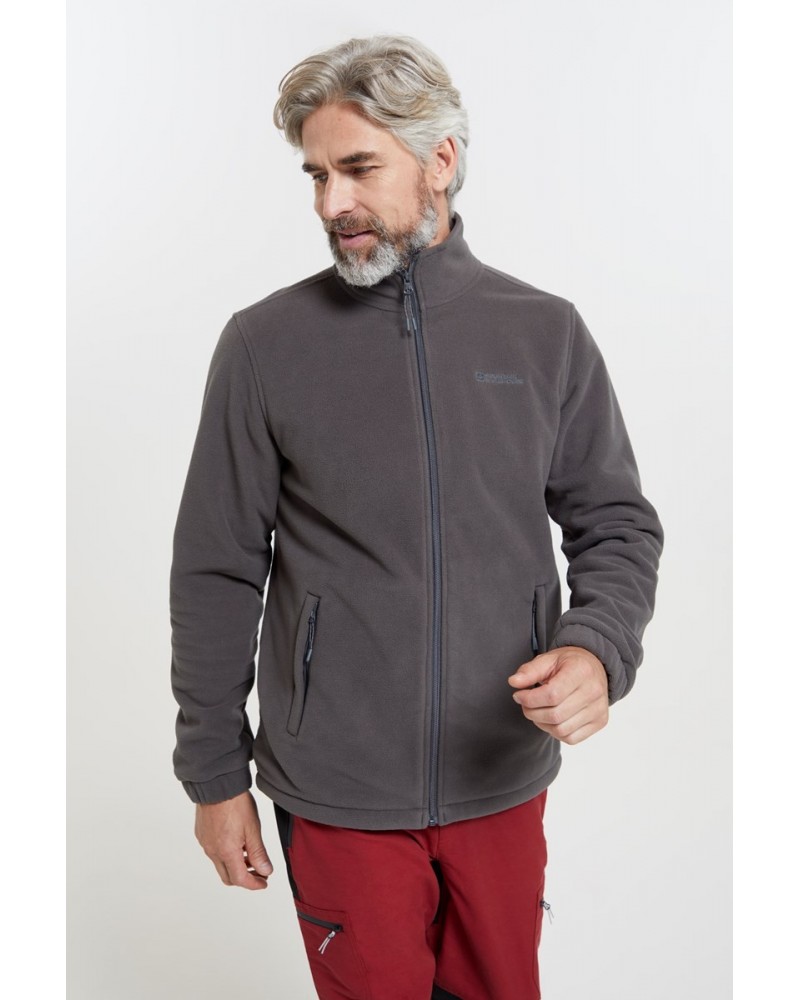 Bernard Mens Windproof Fleece Dark Grey $30.24 Fleece