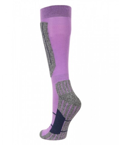 IsoCool Womens Knee Length Ski Socks Light Purple $13.99 Ski