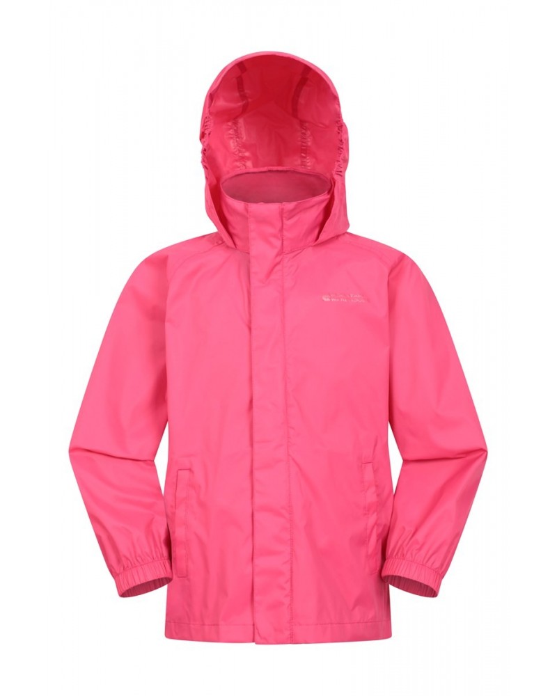 Pakka II Kids Waterproof Jacket Bright Pink $16.19 Jackets