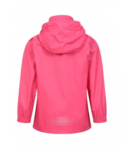 Pakka II Kids Waterproof Jacket Bright Pink $16.19 Jackets