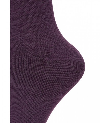 Outdoor Womens Mid-Calf Hiking Socks 3-Pack Burgundy $10.19 Accessories