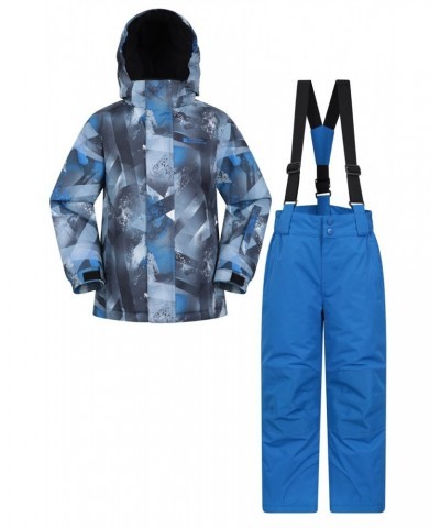 Kids Printed Ski Jacket & Pant Set Mazarine Blue $35.74 Jackets