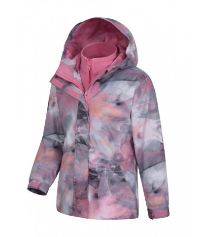 Aries Printed Waterproof Kids 3-in-1 Jacket Pink $31.20 Jackets