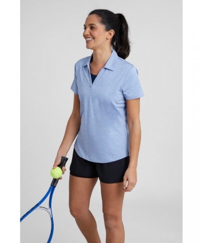 Sporty Womens IscoCool Polo Shirt Light Blue $14.99 Tops