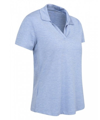 Sporty Womens IscoCool Polo Shirt Light Blue $14.99 Tops