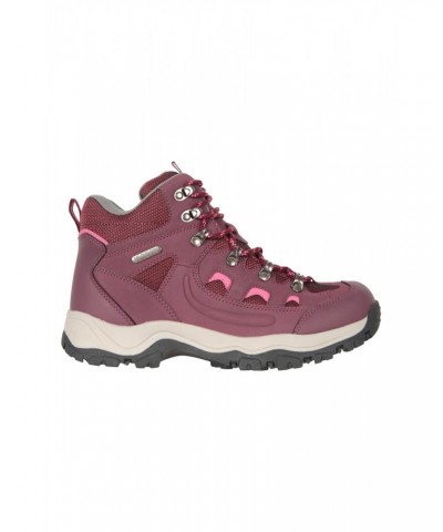 Adventurer Womens Waterproof Hiking Boots Burgundy $30.00 Footwear