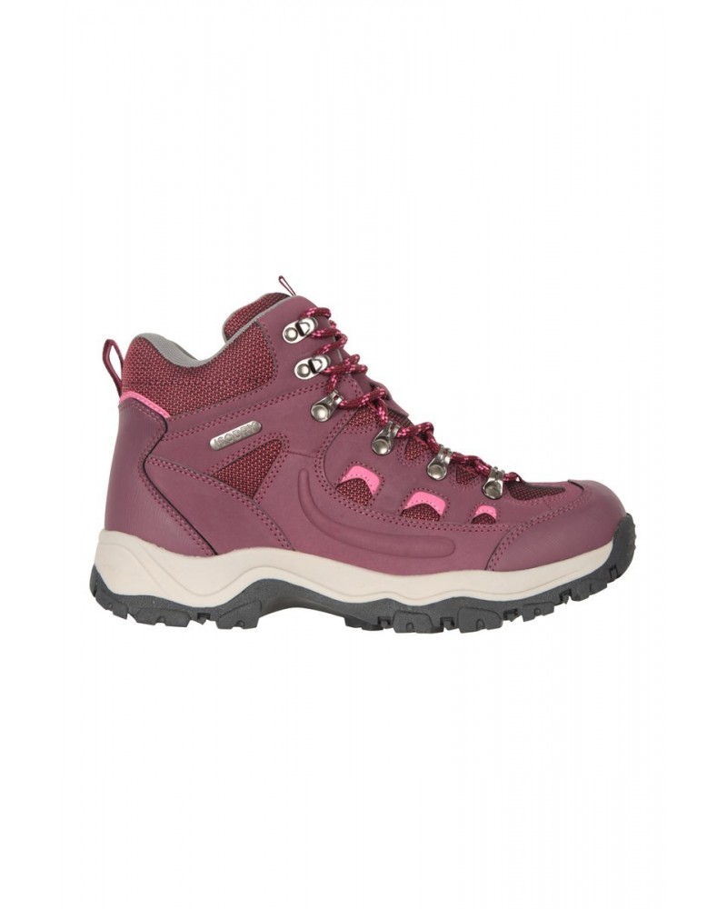 Adventurer Womens Waterproof Hiking Boots Burgundy $30.00 Footwear