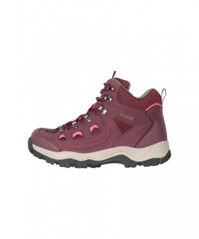 Adventurer Womens Waterproof Hiking Boots Burgundy $30.00 Footwear