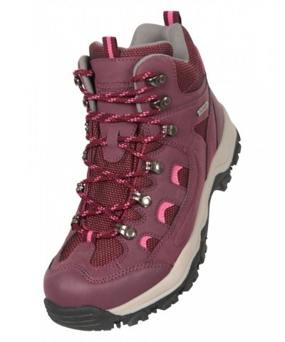 Adventurer Womens Waterproof Hiking Boots Burgundy $30.00 Footwear