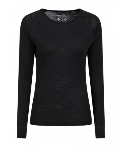 Merino Womens Thermal Top II Black $19.20 Thermals