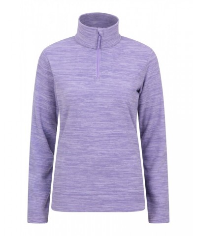 Snowdon Melange Womens Half-Zip Fleece Dusky Purple $13.24 Fleece