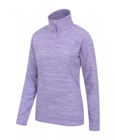 Snowdon Melange Womens Half-Zip Fleece Dusky Purple $13.24 Fleece