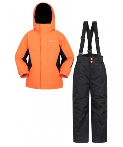 Kids Ski Jacket and Pant Set Bright Orange $27.30 Jackets