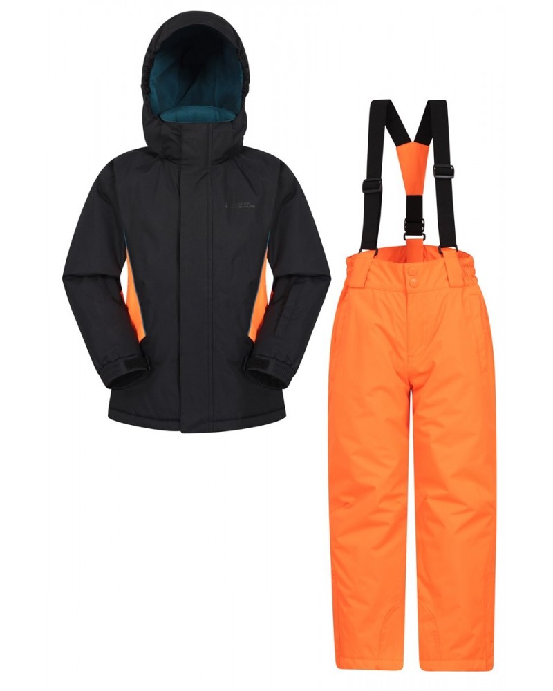 Kids Ski Jacket and Pant Set Orange $27.95 Jackets