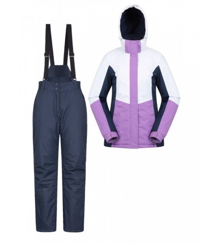 Womens Ski Jacket & Pants Set Light Purple $42.39 Jackets