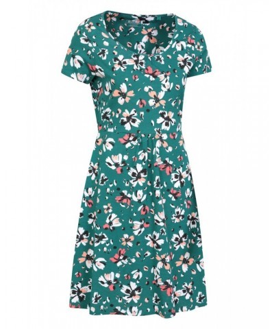 Mountain Essentials Lora Womens Skater Dress Teal $16.50 Dresses & Skirts