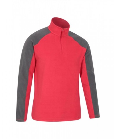 Ashbourne II Mens Half-Zip Fleece Dark Red $13.50 Fleece