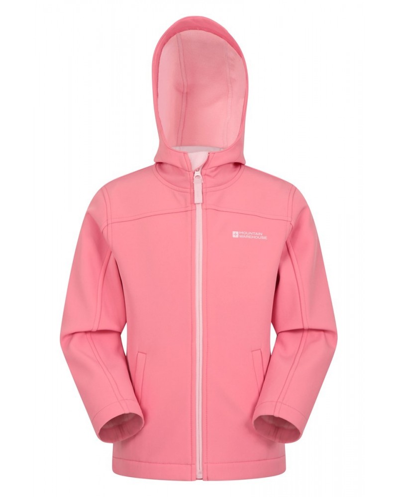 Exodus Kids Water Resistant Softshell Bright Pink $14.52 Jackets