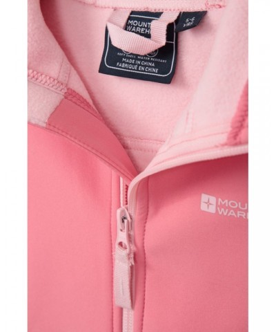 Exodus Kids Water Resistant Softshell Bright Pink $14.52 Jackets