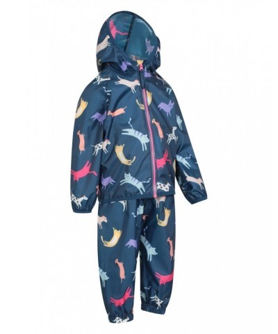 Printed Toddler Recycled Rain Set Navy $20.00 Babywear