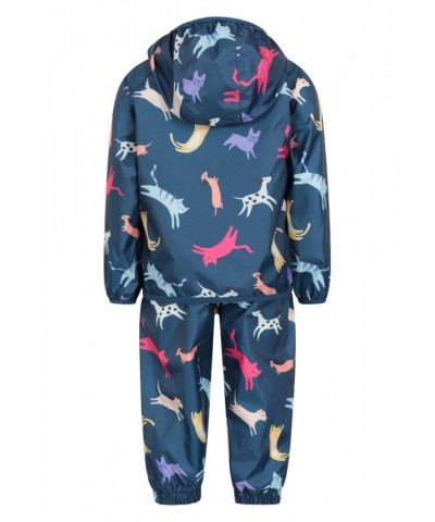 Printed Toddler Recycled Rain Set Navy $20.00 Babywear