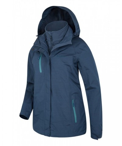 Bracken Melange Womens 3 in 1 Jacket Navy $51.99 Jackets