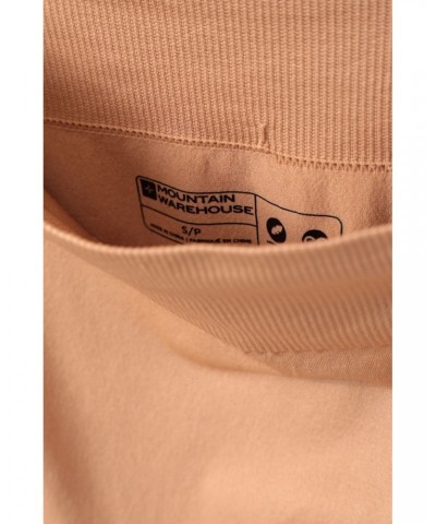 Womens Seamless Shorts Tan $12.97 Active