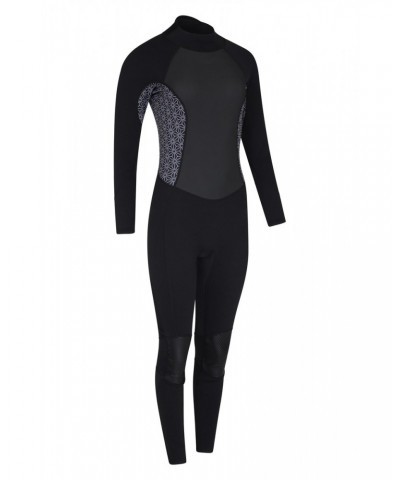 Printed Womens Full Wetsuit Black $44.00 Swimwear