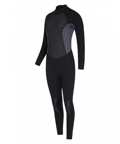 Printed Womens Full Wetsuit Black $44.00 Swimwear